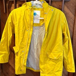 Mini Boden yellow raincoat size 8-9Y, 134 cm.